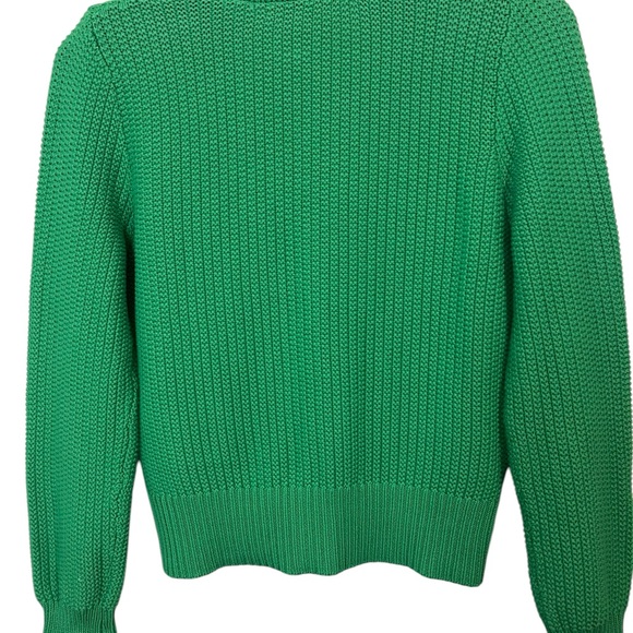 Repeat Green Cotton Rib Knit Cardigan Sweater size XS - Picture 3 of 10